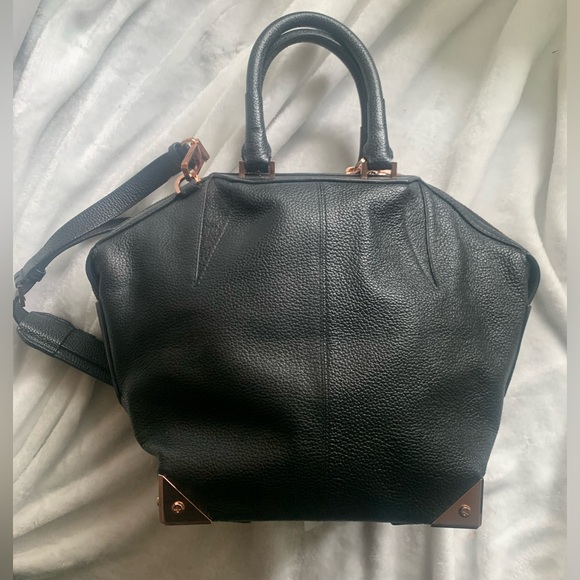 ALEXANDER WANG Pebbled Leather S Emile Bag - Black/Rose Gold - Like New! - Picture 4 of 15